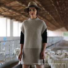 2017 Novo Estilo Cap Manga Feminina 100% Suéter De Cashmere